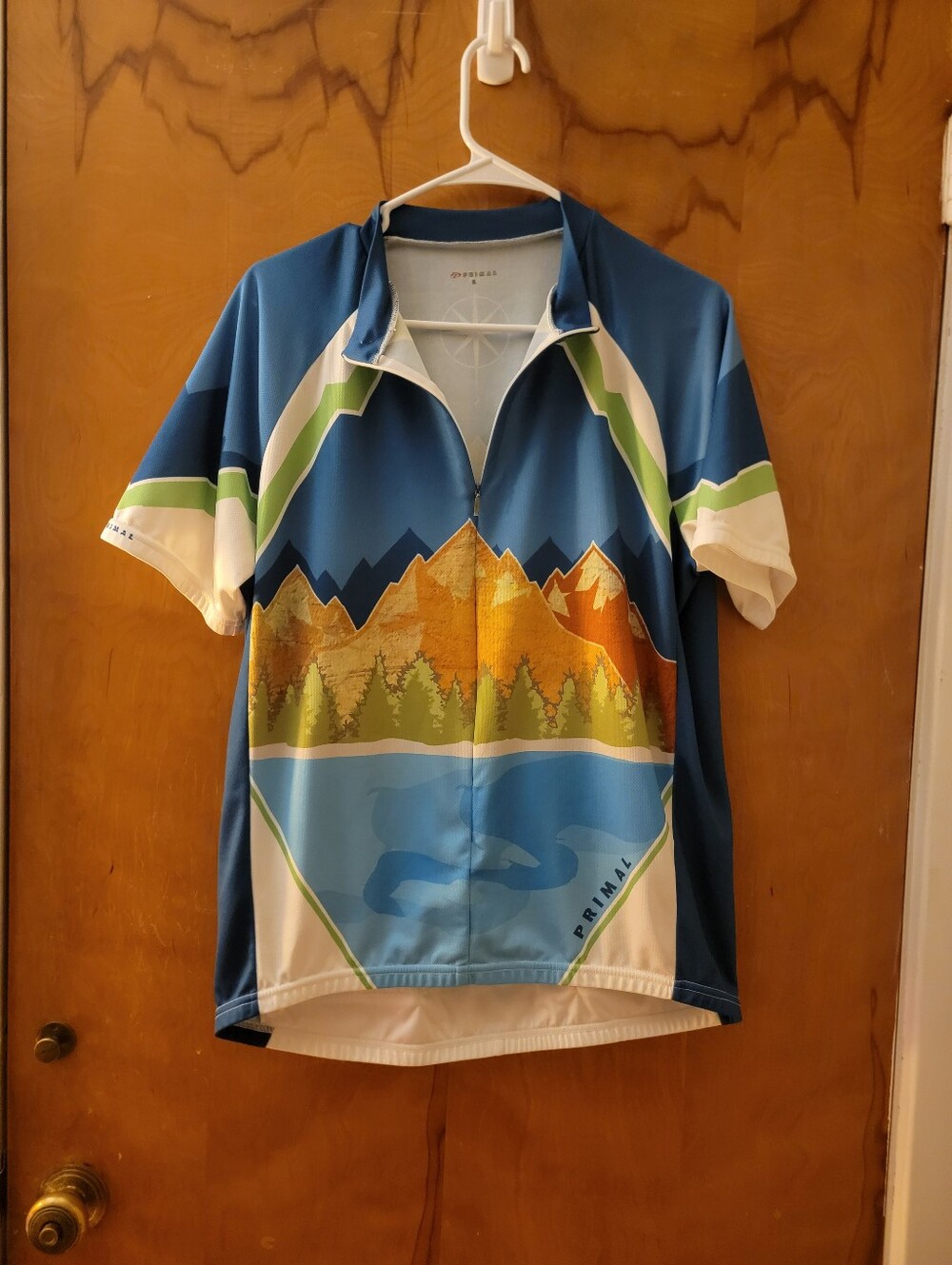 Primal Wear Men’s Blue Mountain Scenic Cycling Jersey "Solitude"
